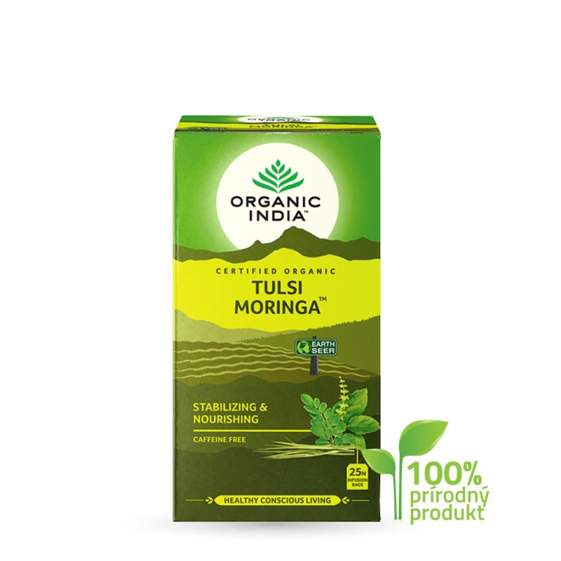 Čaj Tulsi Moringa Original, 25 vreciek